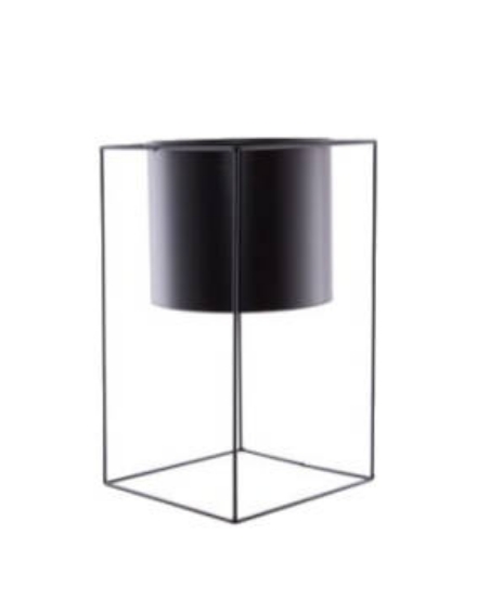 Picture of Planter & Stand - Black Metal 50cm