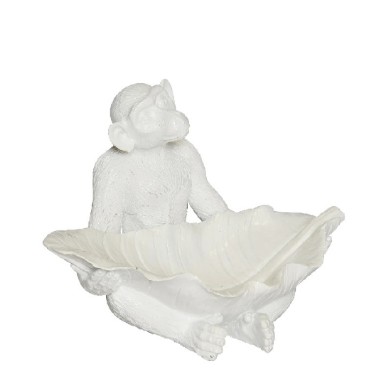 Picture of Monkey Leaf Bowl - White