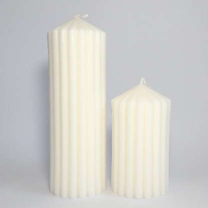 Picture of Ribbed Pillar - Soy Candle Set