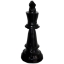 Picture of Chess Piece -  Black Poly Stone