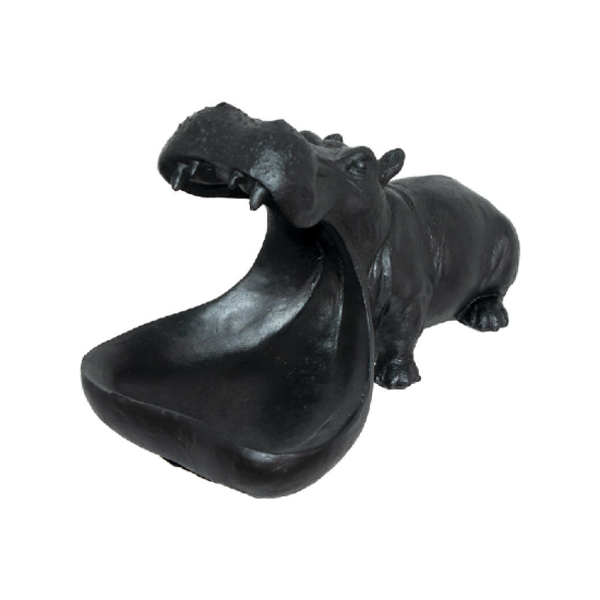 Picture of Harry Hippo- Black Poly Stone